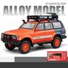 1/24 Toyota Land Cruiser LC80 Advanture Camping SUV Toy Car Diecast Metal Alloy Miniature Model Collection Gift for Boy Children