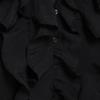 2025 Spring/Summer Women's Slim Fit V-Neck Shirt with Layered Decoration