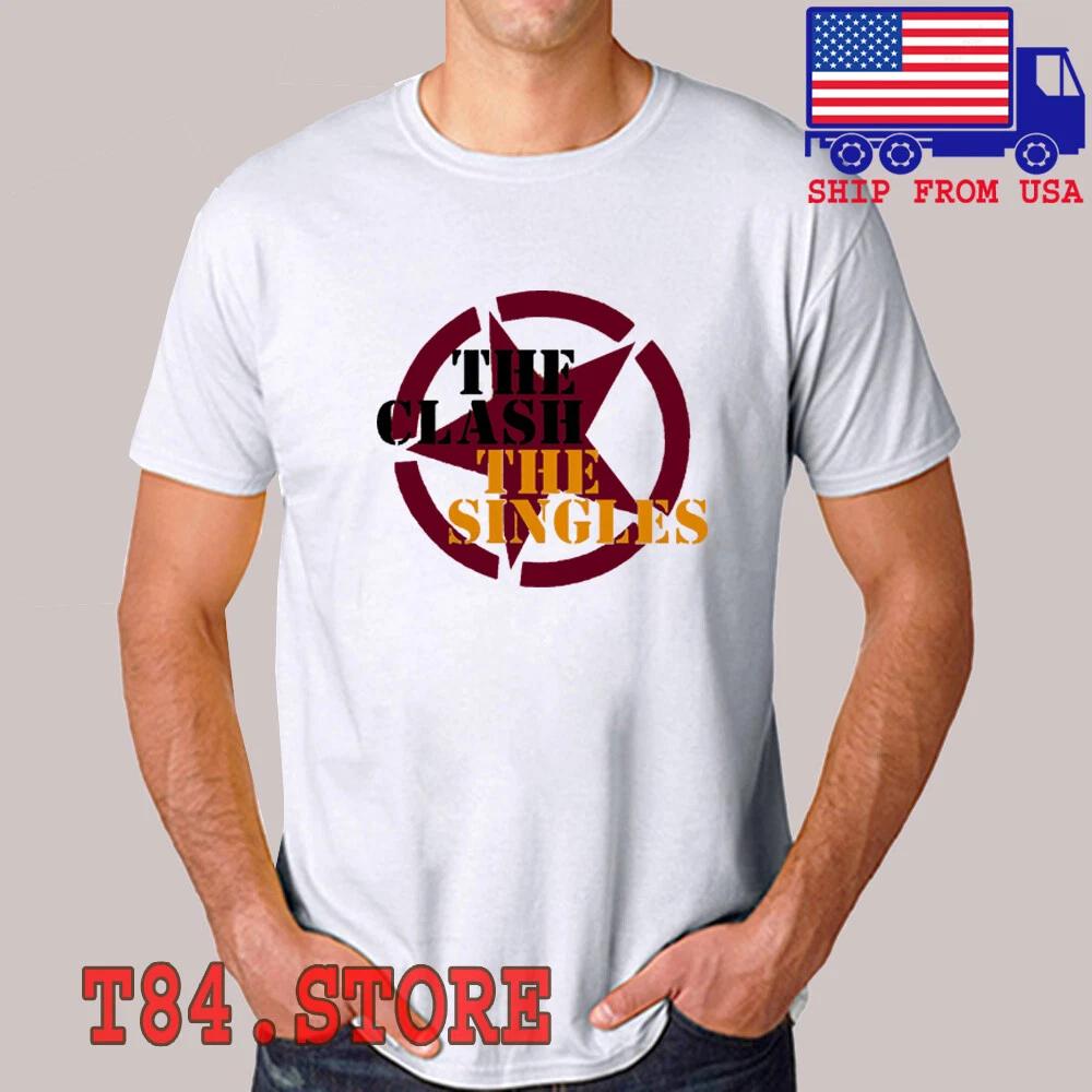 THE CLASH Men s White Size S to 5XL S