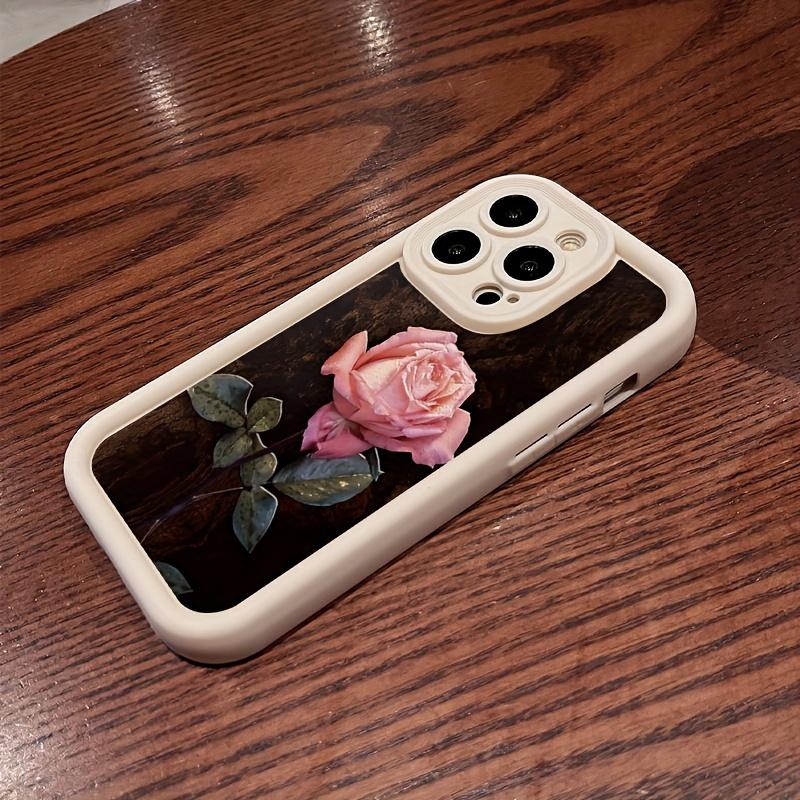 Beautiful Rose Pattern Phone Case Suitable for iPhone 17 16 15 14 13 12 11 Pro/Max/Plus Anti Drop and Shockproof Back Cover