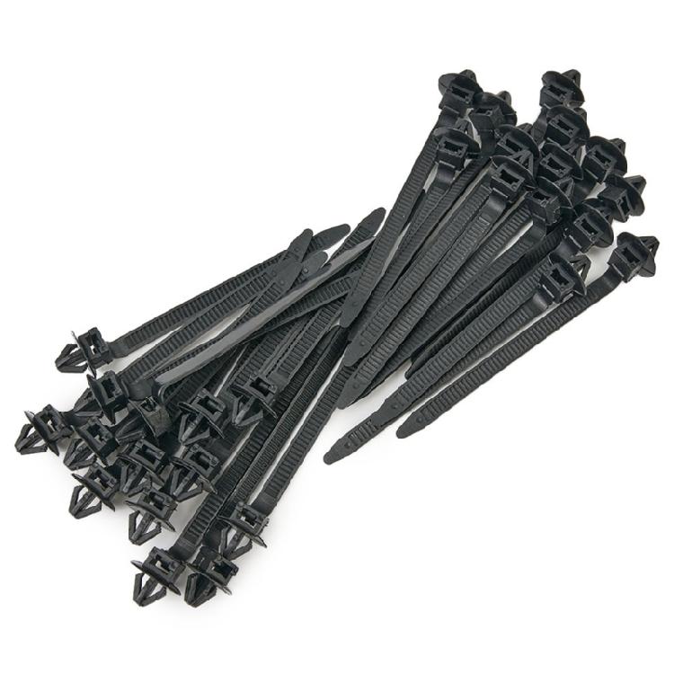 Sturdy Nylon Cable Zip Ties Cable Clips for Automotive Wire Bundling Quick Release Fasteners 80mm Long