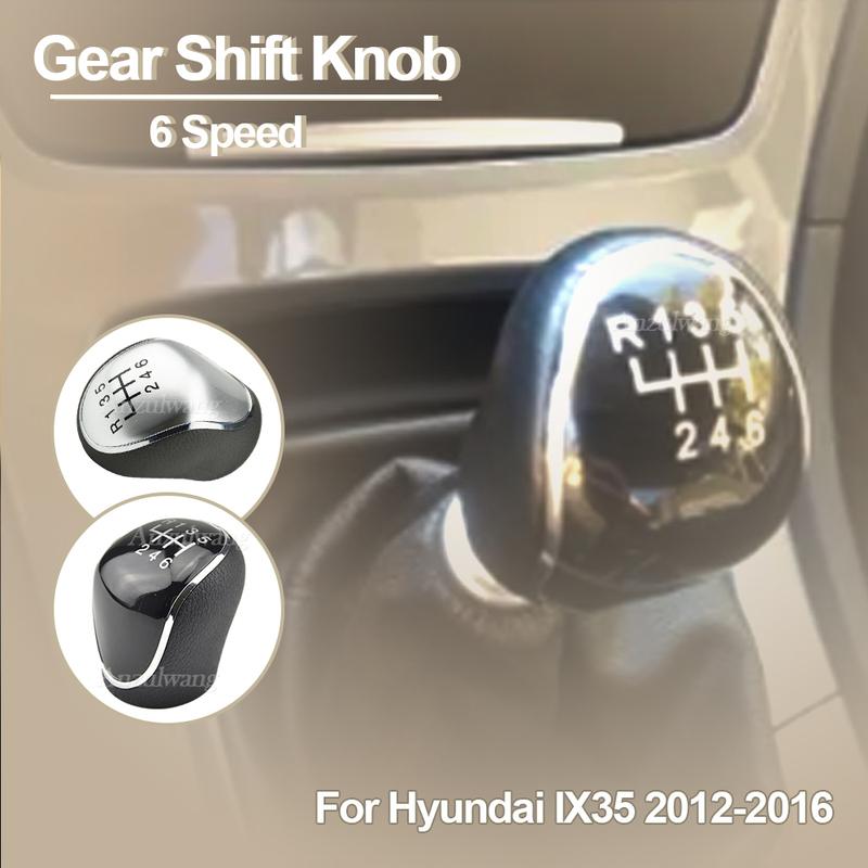 6 gałka zmiany biegów samochodów Auto ręczna dźwignia zmiany biegów kij głowa piłka ręczna dla Hyundai IX35 2012-2016