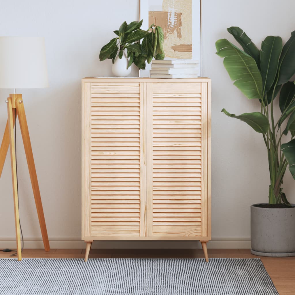 Cabinet Doors with Slatted Design 2 Pcs 99.3 X 39.4 Cm Solid Wood