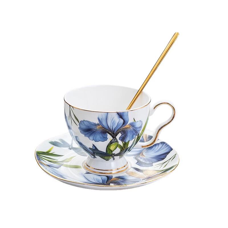 Shangqi Hand-Painted Ceramic Coffee Cup & Saucer Gift Set