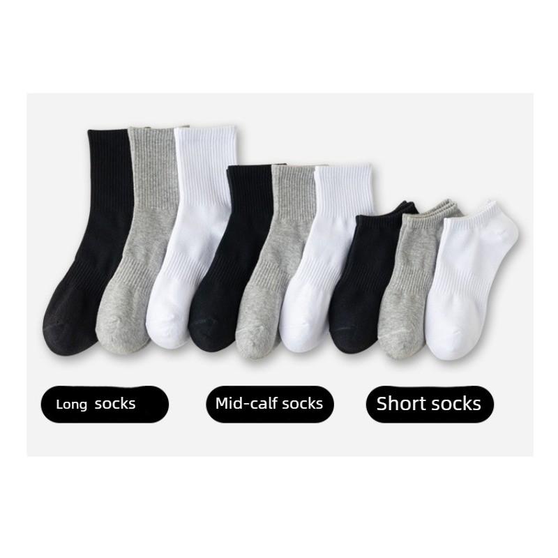 Male Spring and Summer Cotton Anti Pilling Sweat Absorption Deodorant Sports Socks