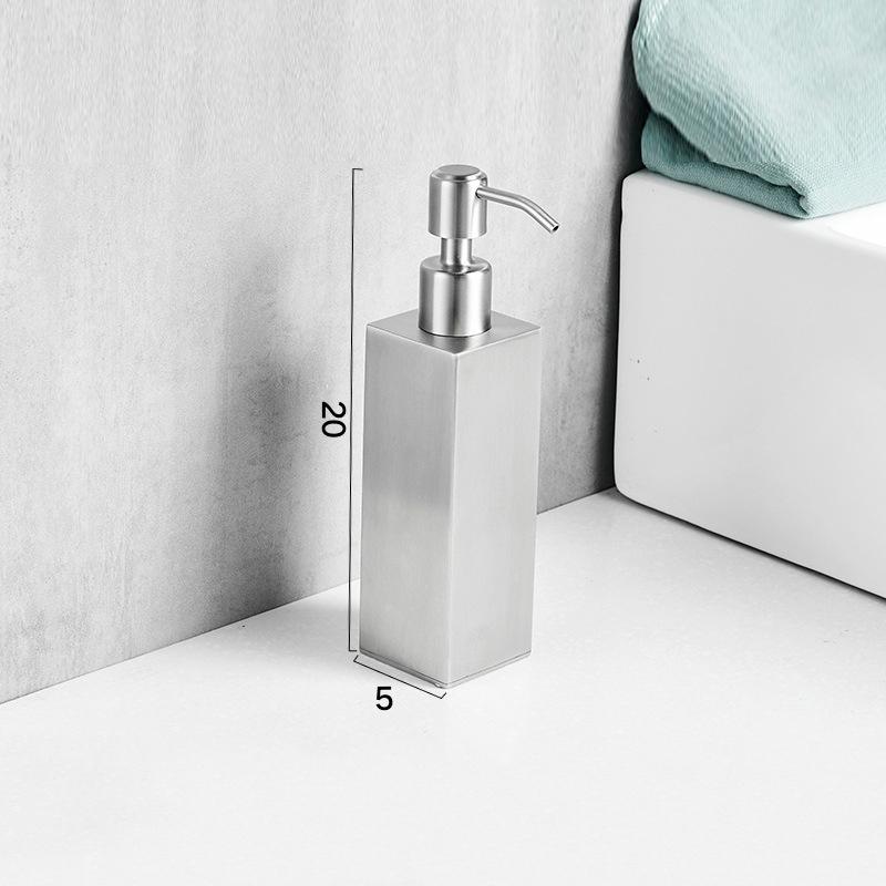 304 Stainless Steel Soap Dispenser Black Shower Shampoo Bottle Hotel Wall Hanging Press Hand Sanitizer Bottle