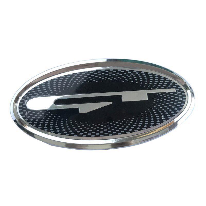 7 Pieces Per Set GT Logo Car Front Hood Rear Boot Steering Wheel Auto Hub Center Cap Sticker Emblem Badge for Stinger