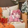 Blue Box Anime Pillow Case Living Room Sofa Decorative Cushion Cover Simple Household Light Luxury Printed Pillow
