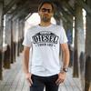 Diesel Truck Life Pánské bílé tričko s krátkým rukávem a grafikou Unisex tričko