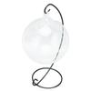 Hanging Glass Fish Tank Transparent Desktop Hanging Glass Fish Bowl with Stand for Office Home Decoration