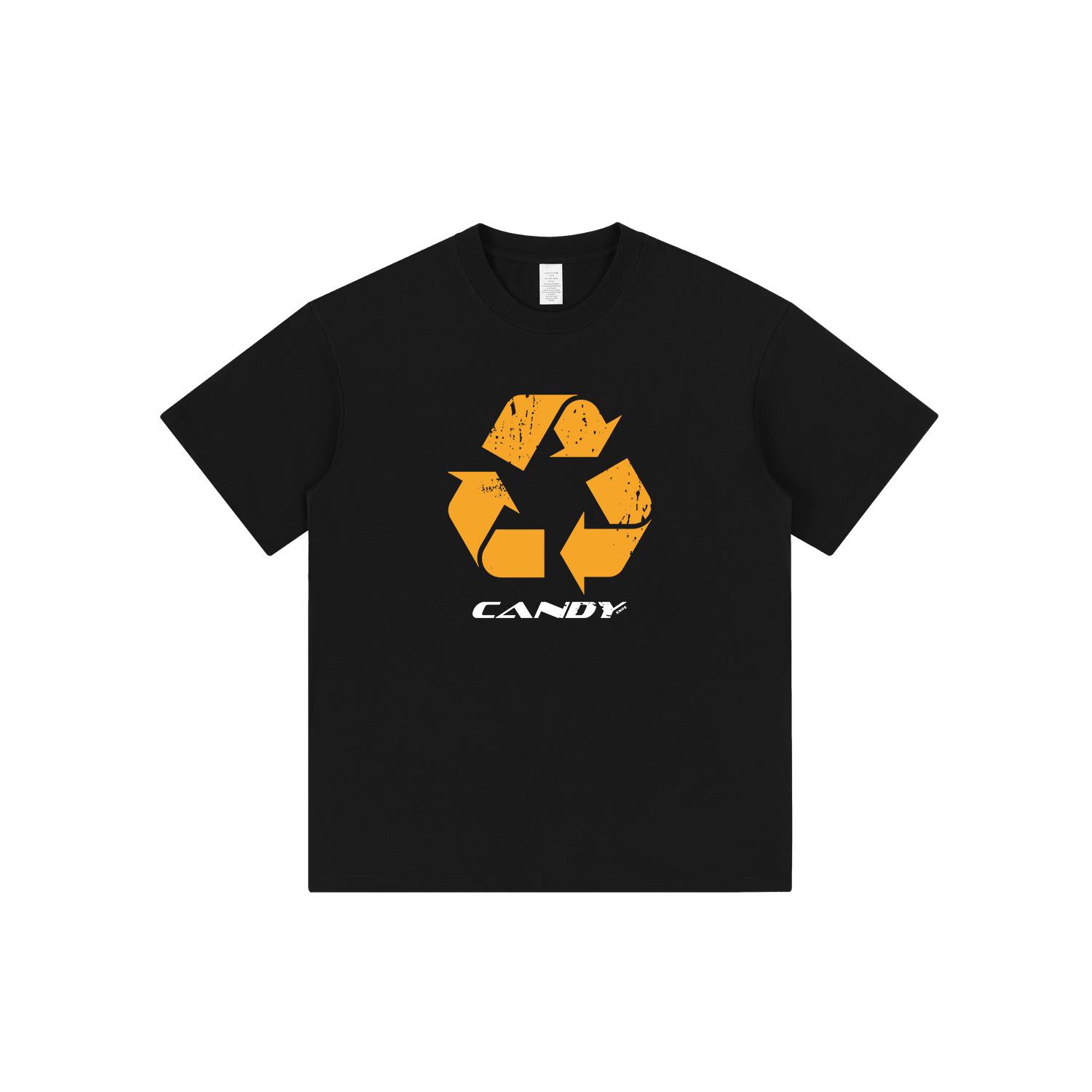 

Trendy American Summer Unisex Loose-Fit Short-Sleeve Round Neck T-Shirt S