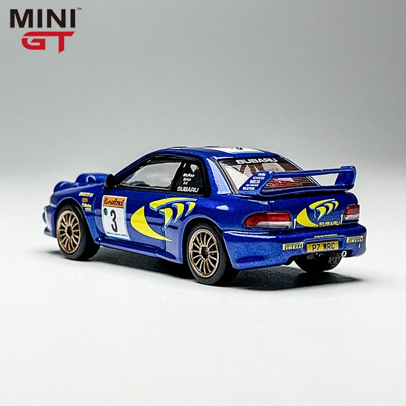 New In Stock Minigt 1:64 #975 Subaru Impreg Wrc98 Rally Simulation Alloy Miniature Diecast Car Model Custom Collectible Toy Gift