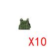 MOC City Building Blocks Weapons Accessories Special Forces Tactical Vest Armor Body Figure Helmet Equipment Pack Brick K062