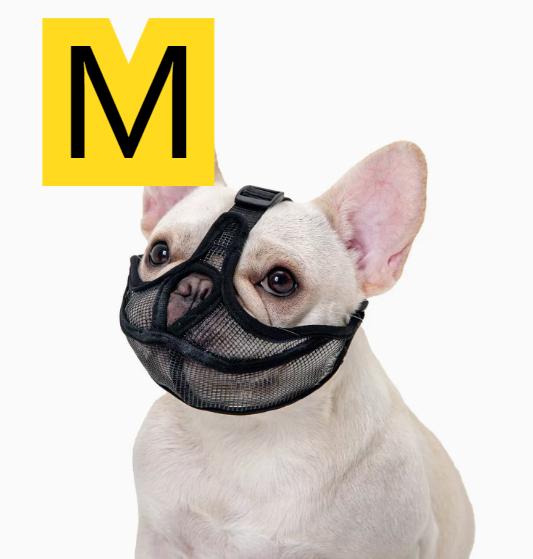 1pc Short-Snouted Dog Muzzle, Anti-Bite Anti-Chew Anti-Bark Adjustable Breathable Pet Mask