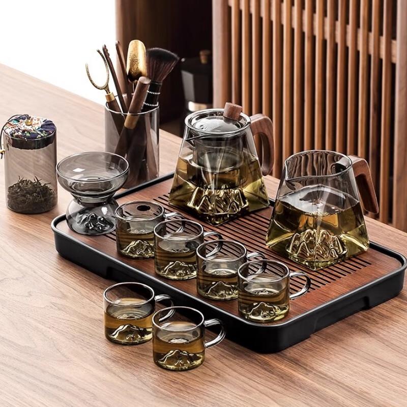NaJiang Light Luxury Glass Kung Fu Tea Set