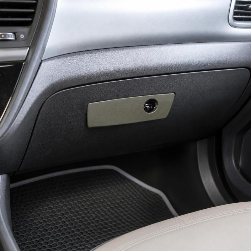 5JM55ZJ8AC ABS Glove Box Handle with Textured Finish, Clip-In Installation for 2007-2010 Passenger-Side Application