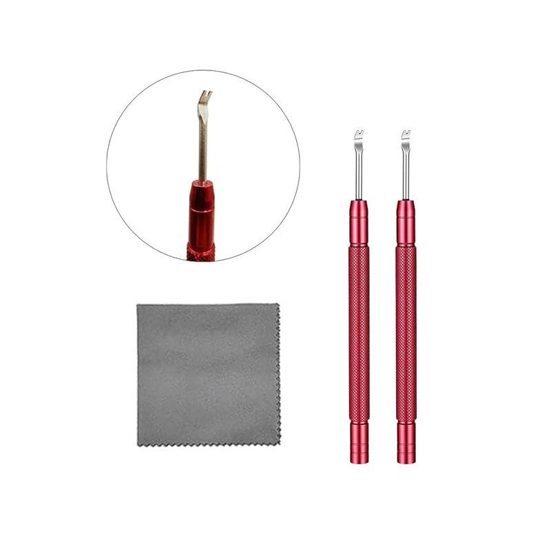 Red Plastic Watch Pin Pusher & Second Hand Remover Tool Set