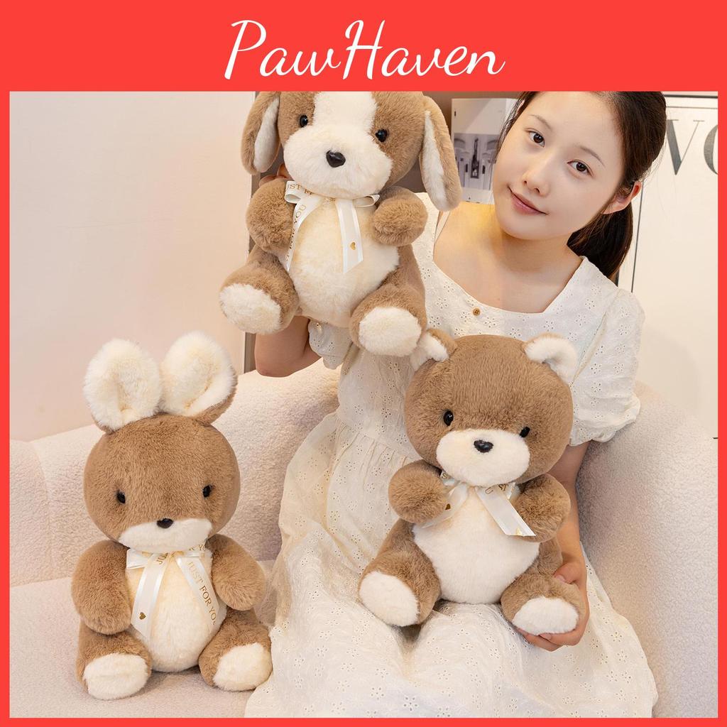 Rabbit Dog Brown Bear Plush Toys Cutes Cartoon Children Birthday Gift Dolls