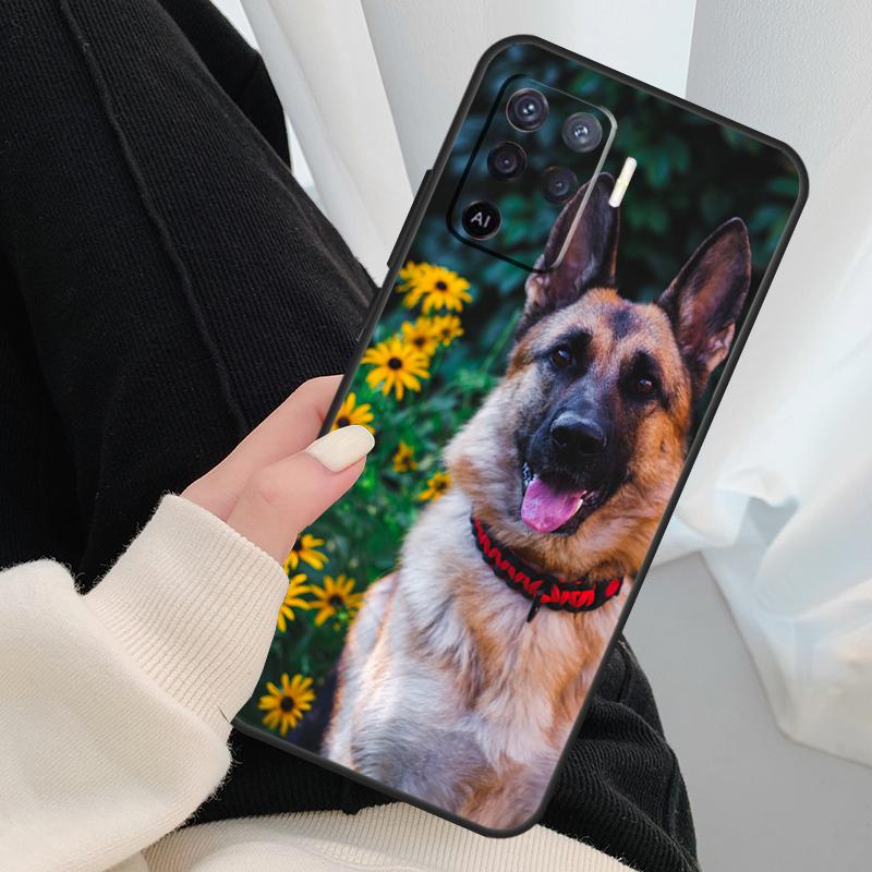 

German Shepherd Dog Case For Oppo A40 A60 A80 A5 Pro A15 A16 A17 A57 A77 A94 A74 A54 A76 A96 A18 A38 A58 A78 A98 OPPO A78 4G