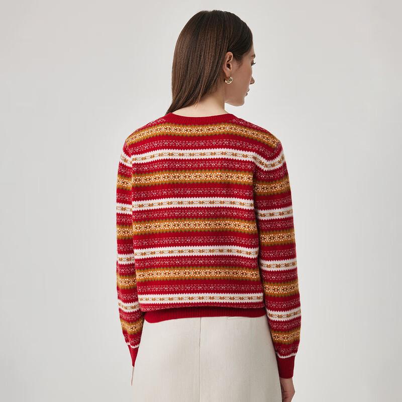 Women's Fair Isle Jacquard Wool Sweater