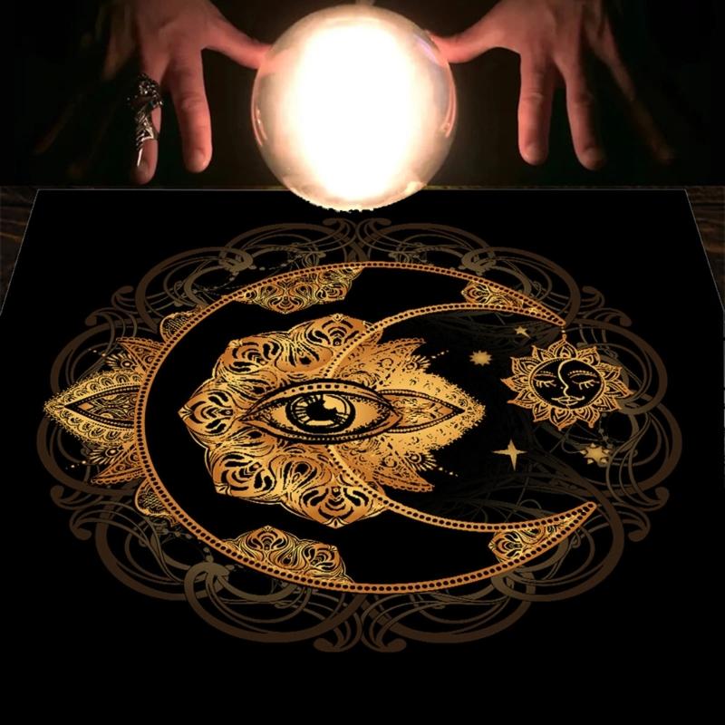 Square Shape Divinations Mat Altar Tablecloth Board Game Card Pad Table Cloth Metaphysical Board Game Mat