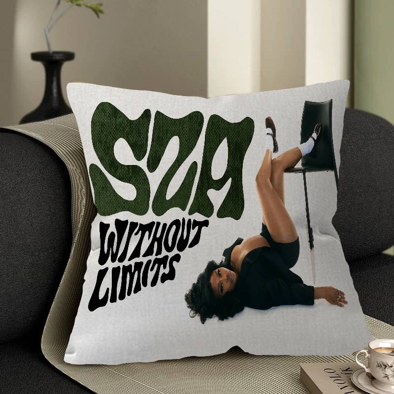 SZA Pop Singer Pillow Anime Pillow Sofa Bed Head Pillow Cover Cushion Cover 45x45 cm Fashion