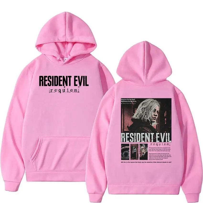 2026 Resident Evil 4 Potisk Mikina Pánská Dámská Vintage Módní Pulovr Mikina Ležérní Fleecová Dlouhý Rukáv Oversized S Kapucí Streetwear