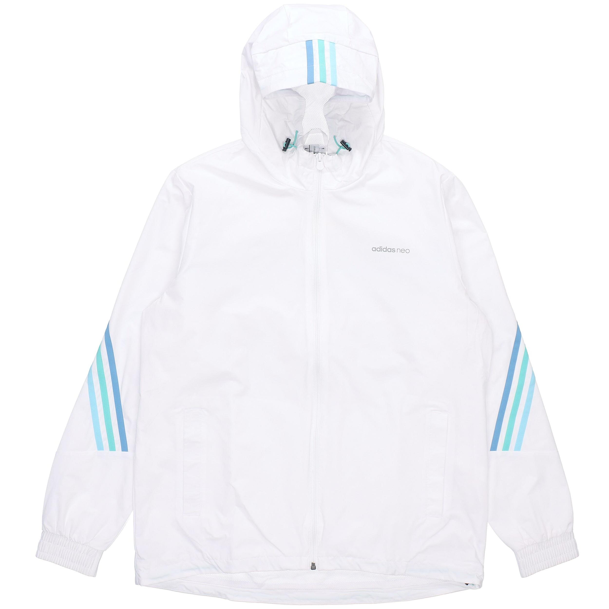 adidas neo M Fav 3s Wb 2 Contrasting Colors Sports Hooded Jacket White Men s GP5660 XXL