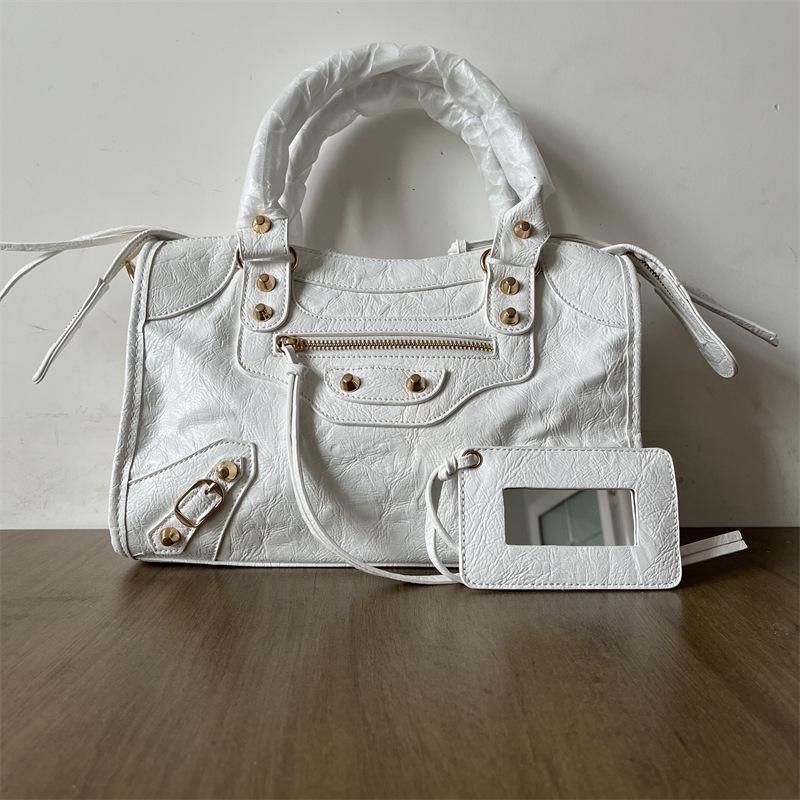 Women's Mini Crossbody Tassel Bag - Medium/Small Size, Motorcycle Style
