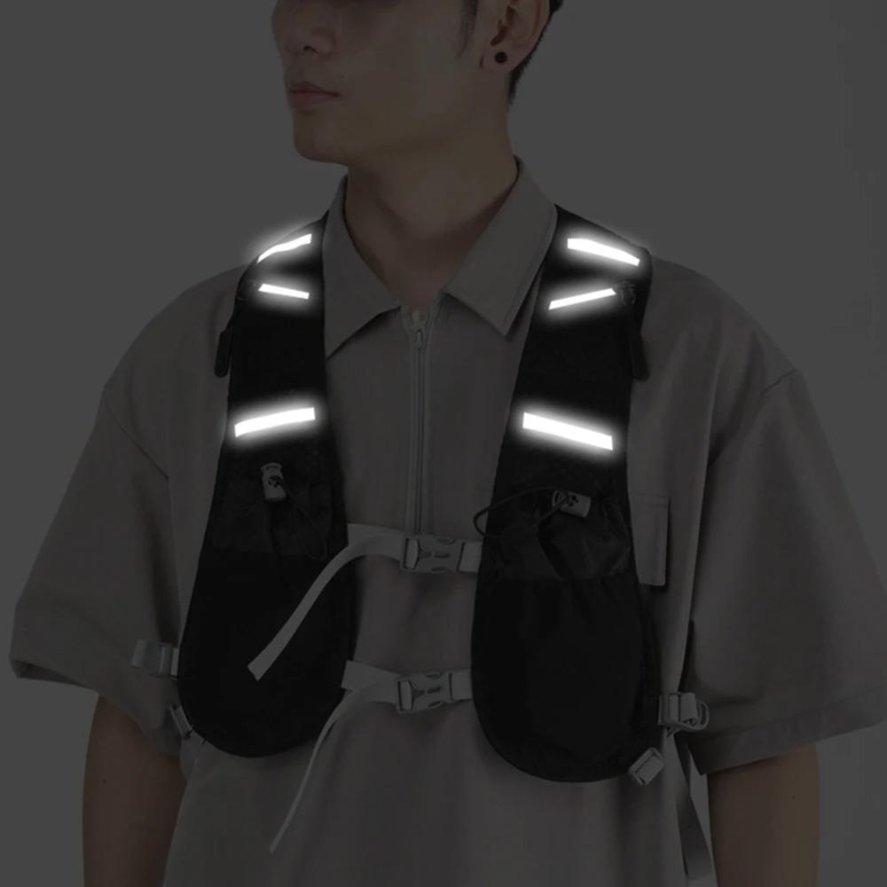 Breathable Cycling Backpack Multi-pockets Hiking Chest Pack Hydration Running Vest  Men