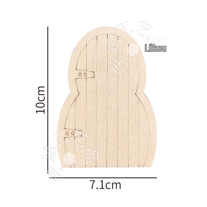 Wooden Fairy Door & Window Set - DIY Unfinished Garden Accessory