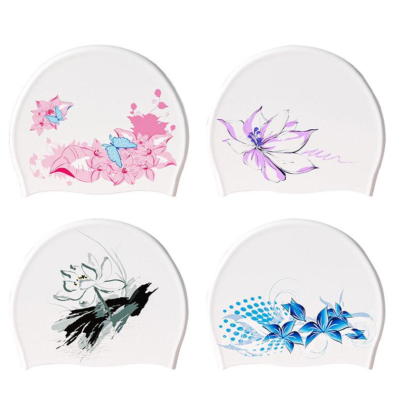 Silicone Swimming Caps Comfortable Bathing Cap Swimming Hat for Long Hair Anti Slip Waterproof Swim Cap Protecting Hair and Ear