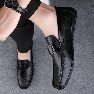 Fashion Summer Luxury Brand Men Casual Shoes Soft 2024 New Leather Mens Loafers Moccasins Italian Designer Breathable Slip On Boat Shoes