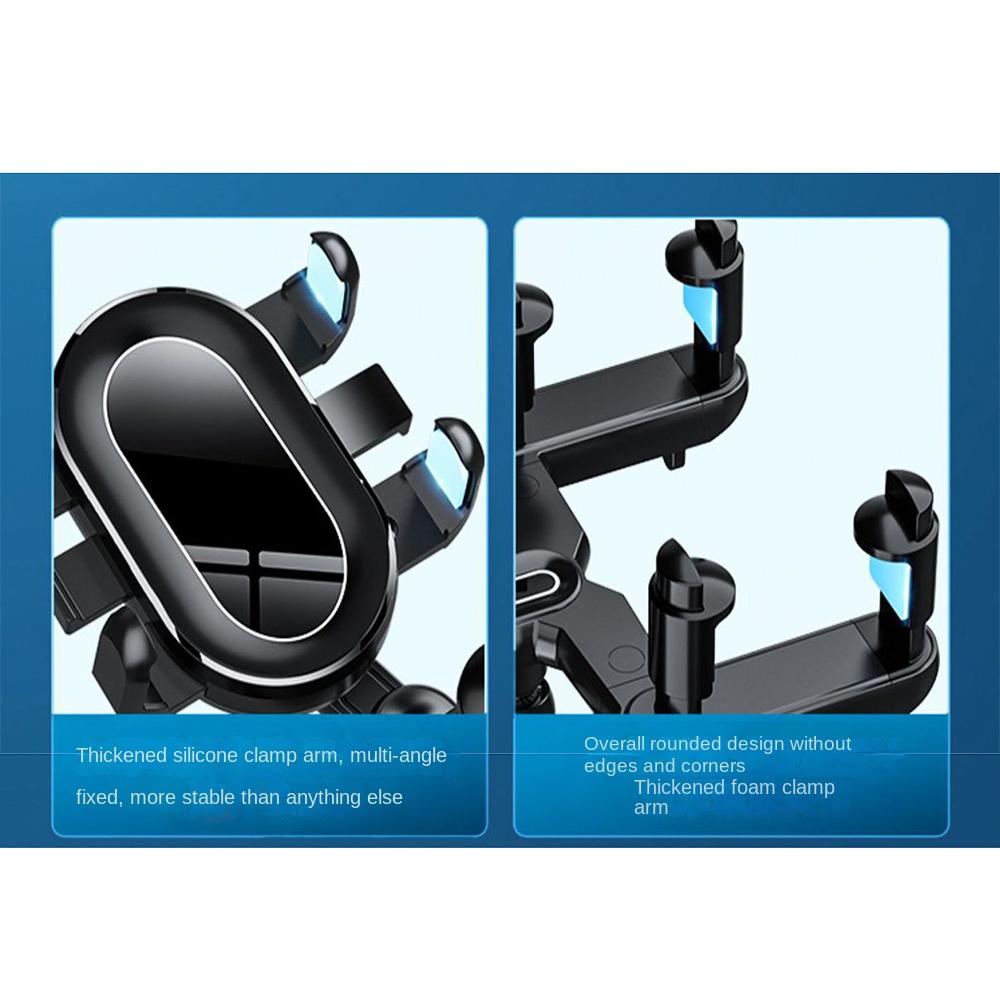Foldable Rearview Mirror Phone Mount Bracket 360 Rotating Mobile Cell Support Tools  Travel