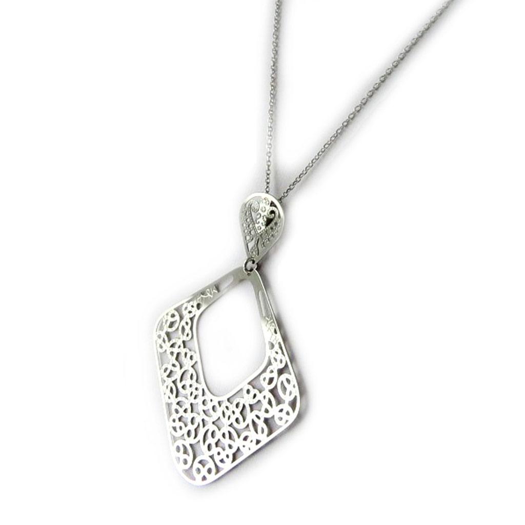 Altesse [L0375] - Ocelový náhrdelník 'Carmen' stříbrný