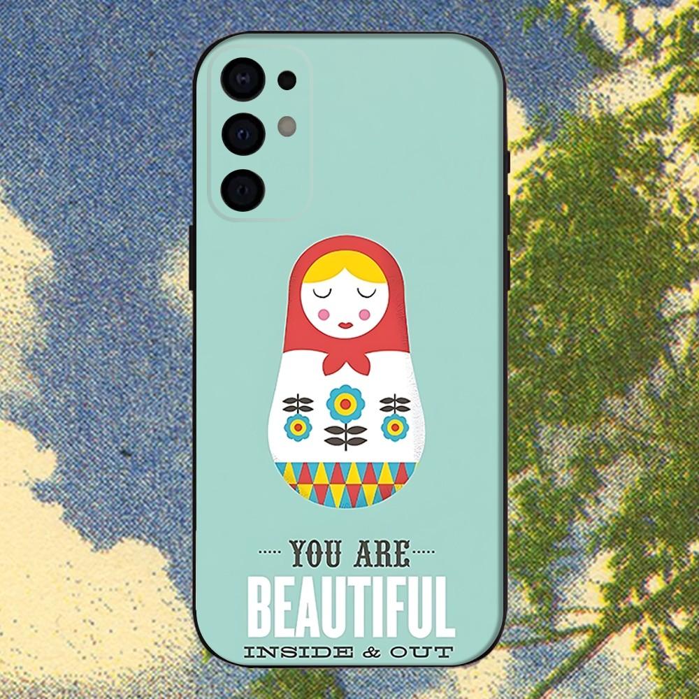 Russian Dolls Matryoshka Phone Case For Samsung S25,S24,S21,S22,S23,S30,Ultra,S20,Plus,Fe,Lite,Note,10,9,5G Black Cover