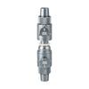 Double Tab Connector Sturdy Metal Aquarium Hose Valve for Aquarium Fish Tank