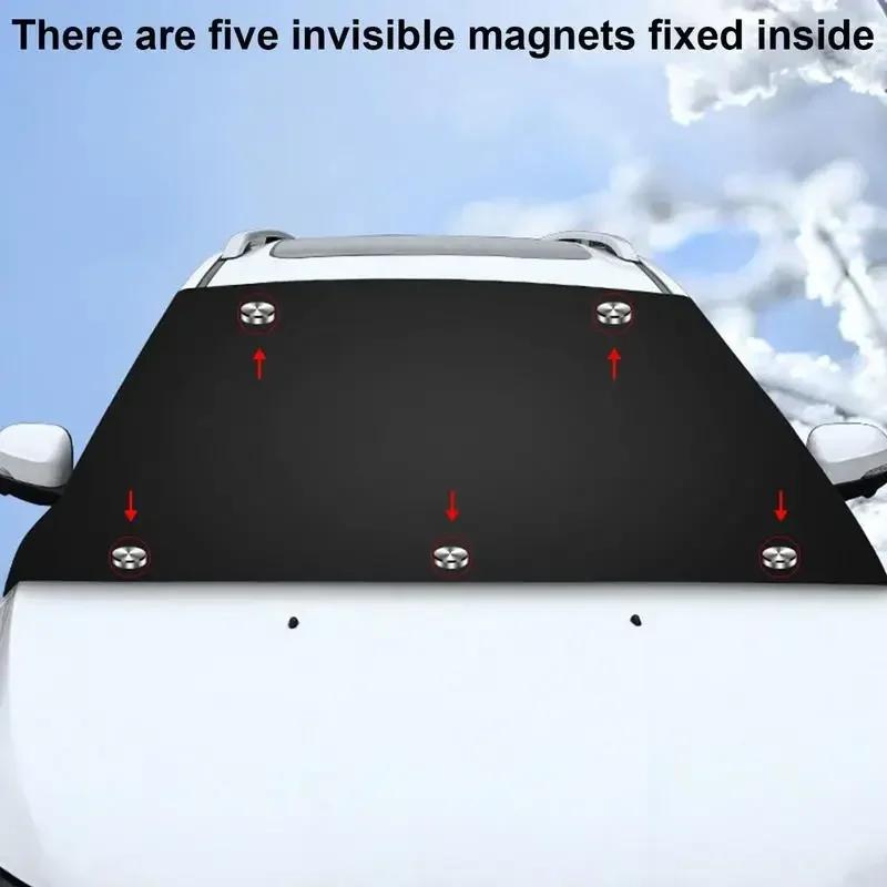 Car Windshield Cover For Snow And Ice Auto Premium Windshield Snow Blanket Auto Front Screen Winter Weather Cover Car Ice Shield