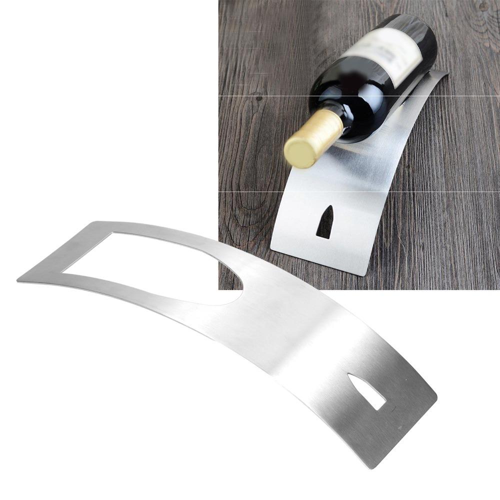 Stainless Steel Wine Rack Display Stand Countertop Wine Bottle Holder  Home Kitchen Decor