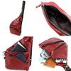DOUBLES Body Genuine Men's One-Shoulder Bag, Stylish, Leather, Small, Red, JMO-7450