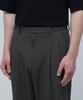 MUSINSA STANDARD Real Wide Belted Slacks [Gunmetal]