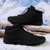 Mode 2024 Winter Stiefeletten Herren Schnee Barfuß Freizeitschuhe Outdoor Arbeitsschuhe Damen Warmes Fell Herren Knöchelschuhe Männliche Schneestiefel Übergröße