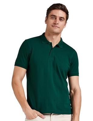 Men's Cotton Rich Solid Polo Tshirt | Collar Tshirts | Half Sleeves | Plain-Regular Fit