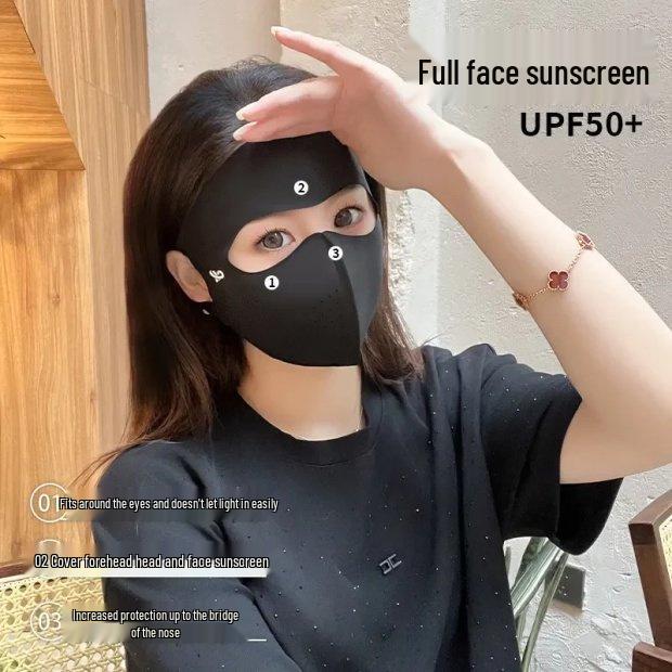 Mehrgrößen-Vollgesichts-Sonnencrememaske - Einzelstück