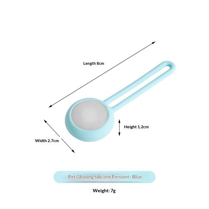 Silicone Pet Glowing Pendant Long Lasting Battery High Visibility For Night Dog Walking Prevent Pet Loss Waterproof SkinFriendly