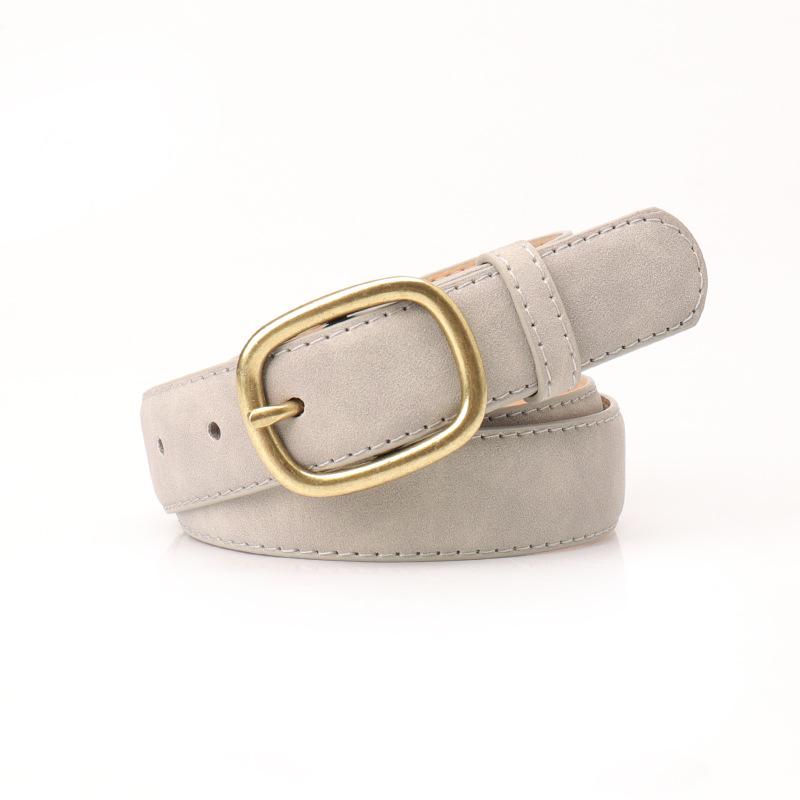 New Fashion Retro Women's Belt, Korean-style Trendy Antique Copper Pin Buckle Belt, Versatile Women's Jeans Belt