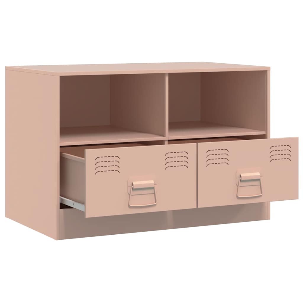 TV Cabinets 2 pcs Pink 67 x 39 x 44 cm Steel
