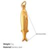 18k Gold-Plated European & American Ocean Series Sea Fish Charms for DIY Necklaces & Bracelets
