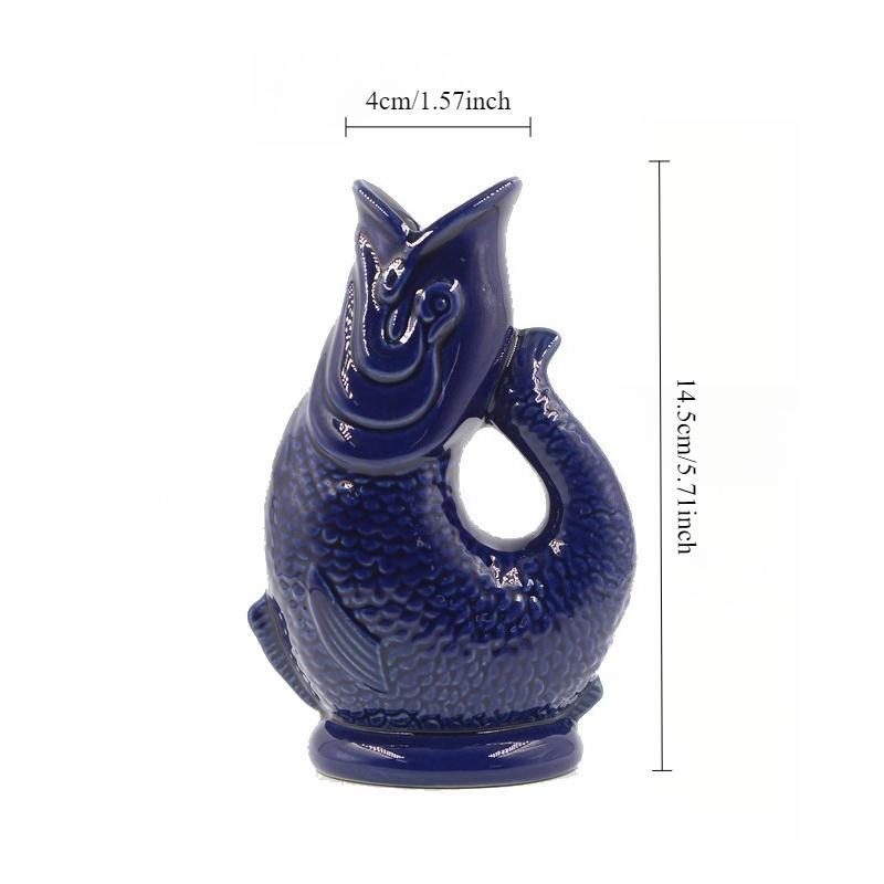 Fish Shaped Wine Mug Hawaii Ceramic Tiki Mug Halloween Gift Creative Cocktail Cup Personalized Ceramic Decorations Accessories