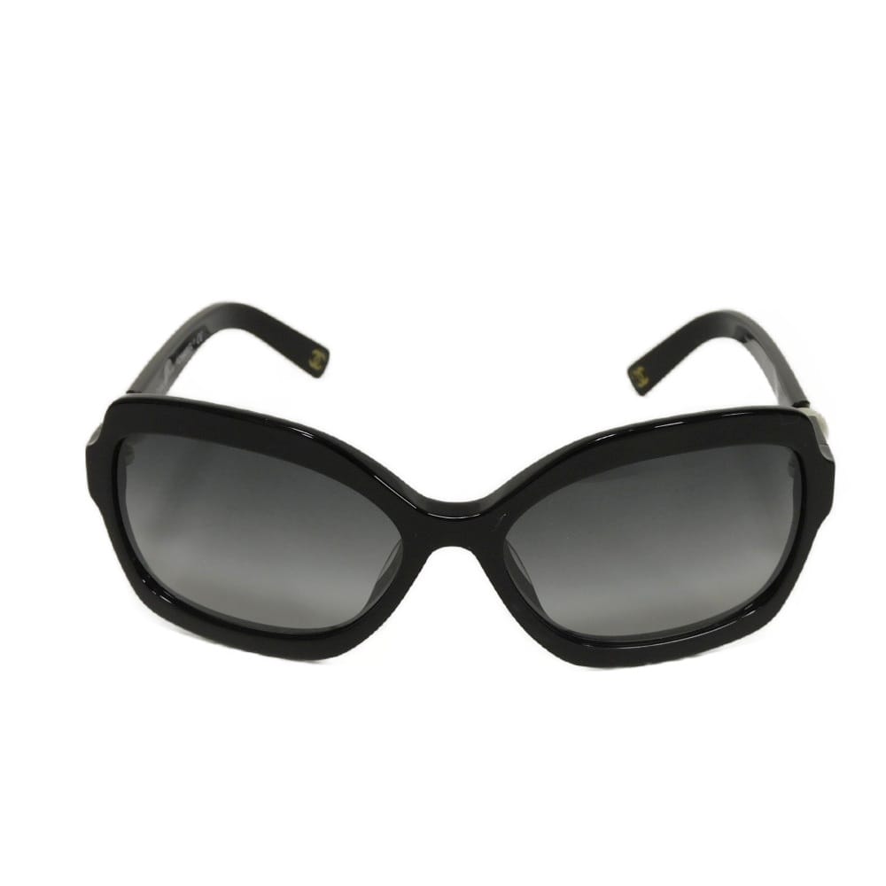 Used COCO Mark Pearl Square Shape Eyewear 5132HA c.501/3C 7968 Logo CC Mark Black Gradient 10097 Women's from Japan